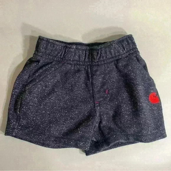Unisex baby unisex carhartt stretch sweat shorts red navy no flaws size 6 months - Picture 1 of 3